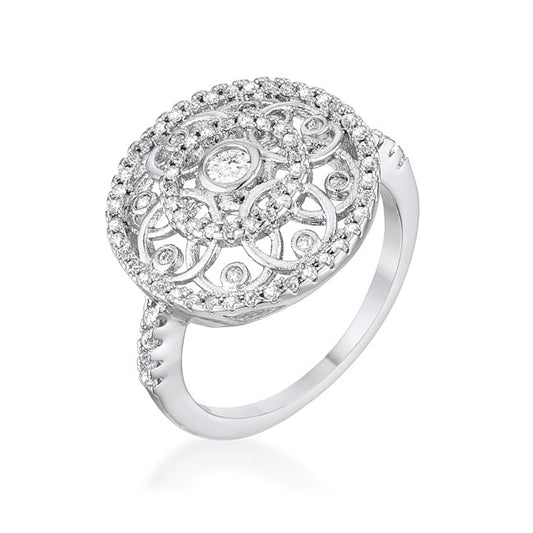 .5 Ct Interlocking Circles Ring with CZ-1