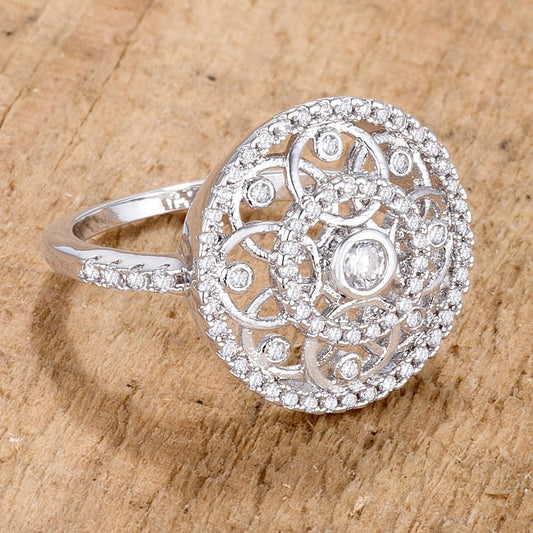 .5 Ct Interlocking Circles Ring with CZ-0